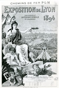 Advert for the Exposition de Lyon by French School